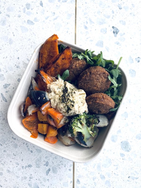 Glutenfree Vegan Powerbowl takeaway